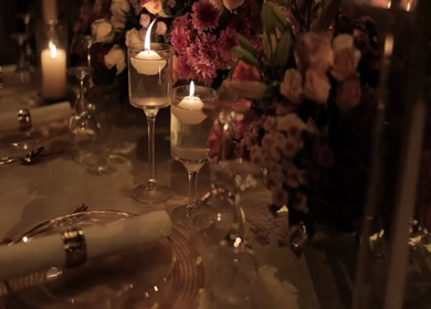 A Slow Motion Shot of an Indian Wedding Venue Decoration in India