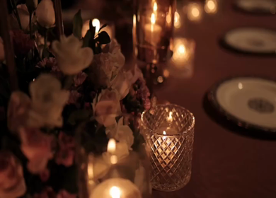 A Slow Motion Shot of an Indian Wedding Venue Decoration in India