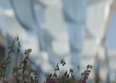 A Slow Motion Shot of an Indian Wedding Venue Decoration in India