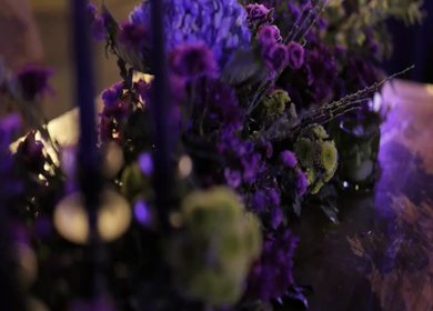 A Slow Motion Shot of an Indian Wedding Venue Decoration in India