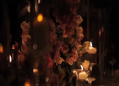 A Slow Motion Shot of an Indian Wedding Venue Decoration in India