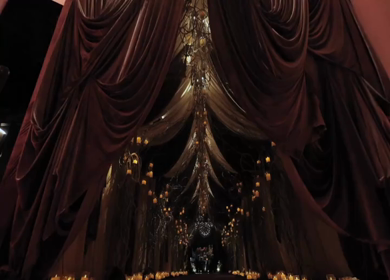 A Slow Motion Shot of an Indian Wedding Venue Decoration in India