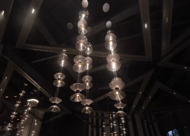 A Slow Motion Shot of an Indian Wedding Venue Decoration in India