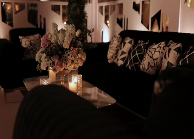 A Slow Motion Shot of an Indian Wedding Venue Decoration in India