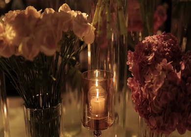 A Slow Motion Shot of an Indian Wedding Venue Decoration in India