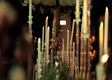A Slow Motion Shot of an Indian Wedding Venue Decoration in India