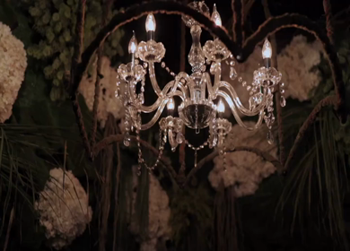 A Slow Motion Shot of an Indian Wedding Venue Decoration in India