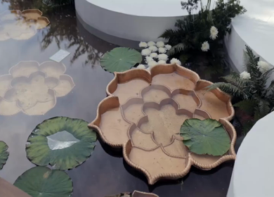 A Slow Motion Shot of an Indian Wedding Venue Decoration in India