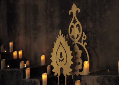 A Slow Motion Shot of an Indian Wedding Venue Decoration in India