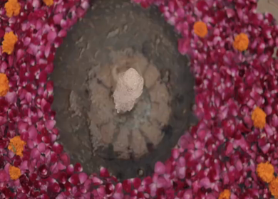 A Slow Motion Shot of an Indian Wedding Venue Decoration in India