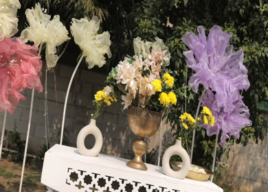 9th February, 2024 : A Slow Motion Shot of an Indian Wedding Decoration
