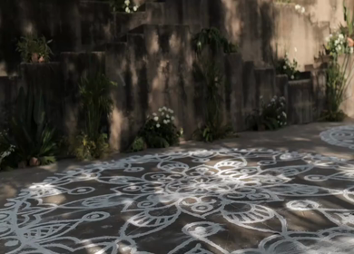 A Slow Motion Shot of an Indian Wedding Venue Decoration in India