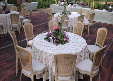 A Slow Motion Shot of an Indian Wedding Venue Decoration in India