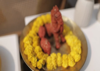 A Slow Motion Shot of an Indian Wedding Decoration in India