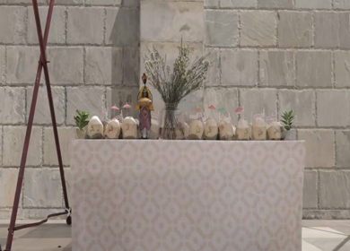 A Slow Motion Shot of an Indian Wedding Venue Decoration in India