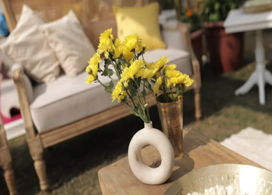 A Slow Motion Shot of an Indian Wedding Decoration in India