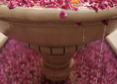 A Slow Motion Shot of an Indian Wedding Venue Decoration in India