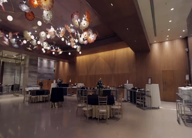 A Slow Motion Shot of an Indian Wedding Venue Decoration in India