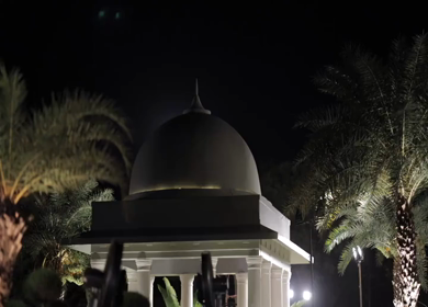 A Slow Motion Shot of an Indian Wedding Venue Decoration in India