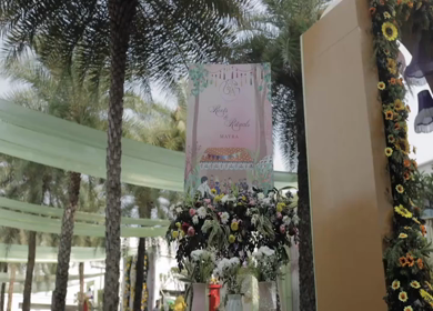 5th January 2025 : A Slow Motion Shot of an Indian Wedding Venue Decoration in India