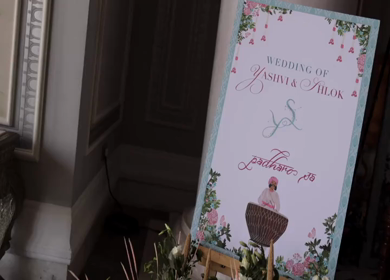 5th January 2025 : A Slow Motion Shot of an Indian Wedding Venue Decoration in India