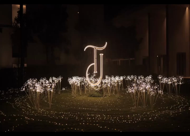 5th January 2025 : A Slow Motion Shot of an Indian Wedding Venue Decoration in India