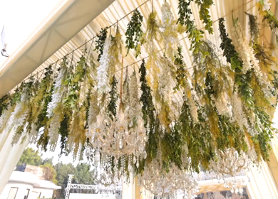 A Slow Motion Shot of an Indian Wedding Decoration in India