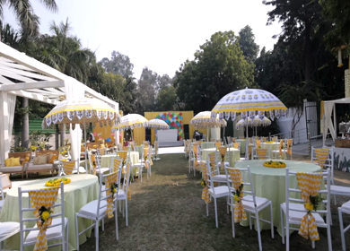 A Slow Motion Shot of an Indian Wedding Decoration in India
