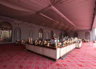 A Slow Motion Shot of an Indian Wedding Decoration in India