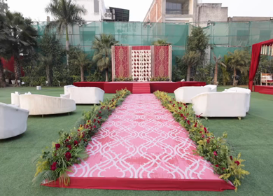 A Shot of an Indian Wedding Decoration in India