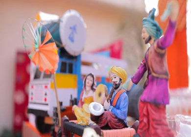 A Slow Motion Shot of an Indian Wedding Decoration in India