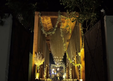 New Delhi, NCR, India 9th February, 2024 : Slow Motion Shot of an Indian Wedding in India