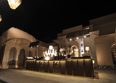 A Slow Motion Shot of an Indian Wedding Decoration in India