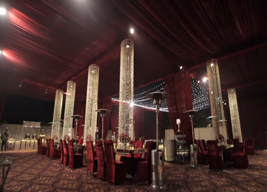 A Slow Motion Shot of an Indian Wedding Decoration in India