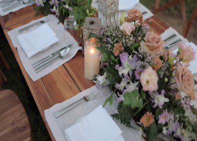 A Slow Motion Shot of an Indian Wedding Venue Decoration in India