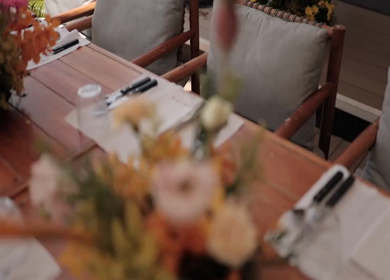 A Slow Motion Shot of an Indian Wedding Venue Decoration in India