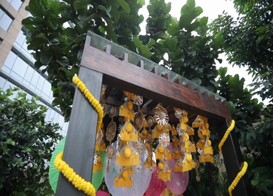 A Slow Motion Shot of an Indian Wedding Decoration  New Delhi,India