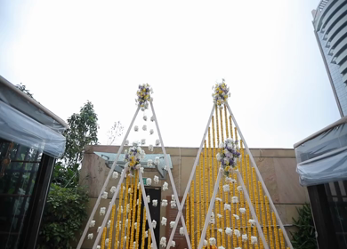 A Slow Motion Shot of an Indian Wedding Decoration  New Delhi,India