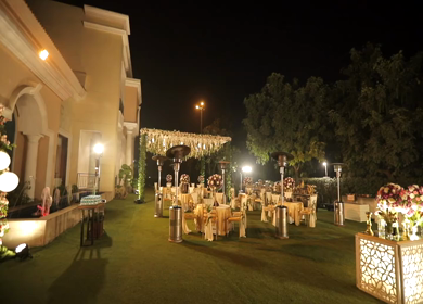 A Slow Motion Shot of an Indian Wedding Decoration  New Delhi,India