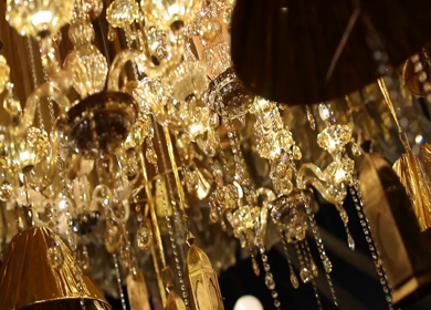 A Slow Motion Shot of an Indian Wedding Decoration at the Wedding Venue in New Delhi,India