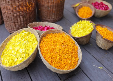 A Slow Motion Shot of an Indian Wedding Venue Decoration in India