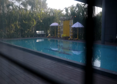 A Slow Motion Shot of an Indian Wedding Venue Decoration in India