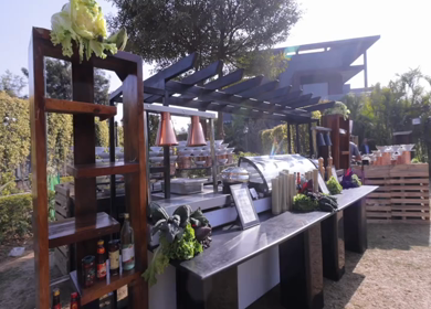 9th February, 2024 : A Slow Motion Shot of an Indian Wedding Venue Decoration in India