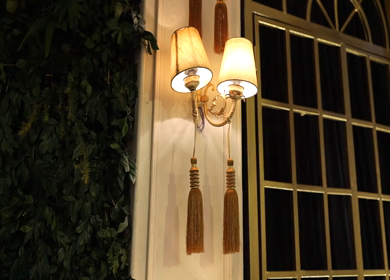 A Slow Motion Shot of an Indian Wedding Venue Decoration in India