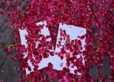 A Slow Motion Shot of an Indian Wedding Venue Decoration in India
