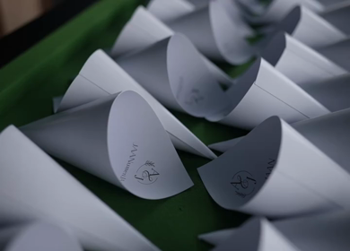 A Slow Motion Shot of an Indian Wedding Venue Decoration in India