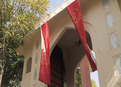 A Slow Motion Shot of an Indian Wedding Venue Decoration in India