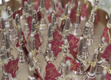 A Slow Motion Shot of an Indian Wedding Venue Decoration in India