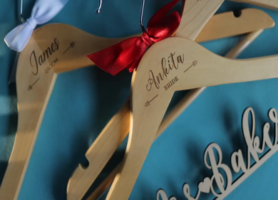 A Slow Motion Shot of an Indian Wedding Venue Decoration in India