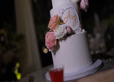 A Slow Motion Shot of an Indian Wedding Venue Decoration in India